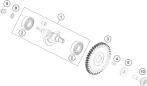 Ausgleichswelle - 200 Duke, white w-o ABS-B.D.17 - 2017 - Ktm