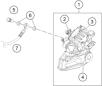 Bremszange Hinten - 125 DUKE, white 2 - 2023 - Ktm