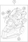 Bremszange Hinten - RC 125, white - 2023 - Ktm