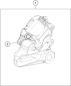 Bremszange Hinten - 390 DUKE, blue - B.D. - 2024 - Ktm