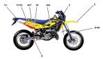 Dekor "gelb Blau" - SMS 125 - 2004 - Husqvarna