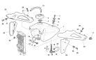 Kraftstofftank / Flanke - TE 250 - 2007 - Husqvarna