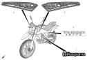 Aufkleber - TR 650 TERRA - 2013 - Husqvarna