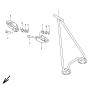Staender / Fussrasten - RM 250 - 1998 - Suzuki