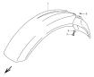 Kotfluegel Vorn - DR 350S - 1993 - Suzuki