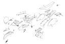 Sitz / Kraftstofftank / Kotfluegel - RR 400 MOTARD - 2009 - Beta