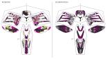 Dekor 50 Freegun - MOTO SHERCO 50 END BLANC BLEU RACING - 2013 - Sherco